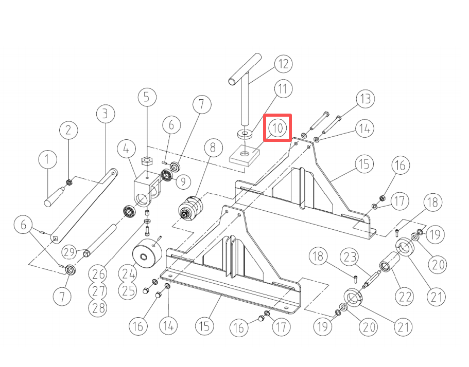 10# Square Block for TR-40