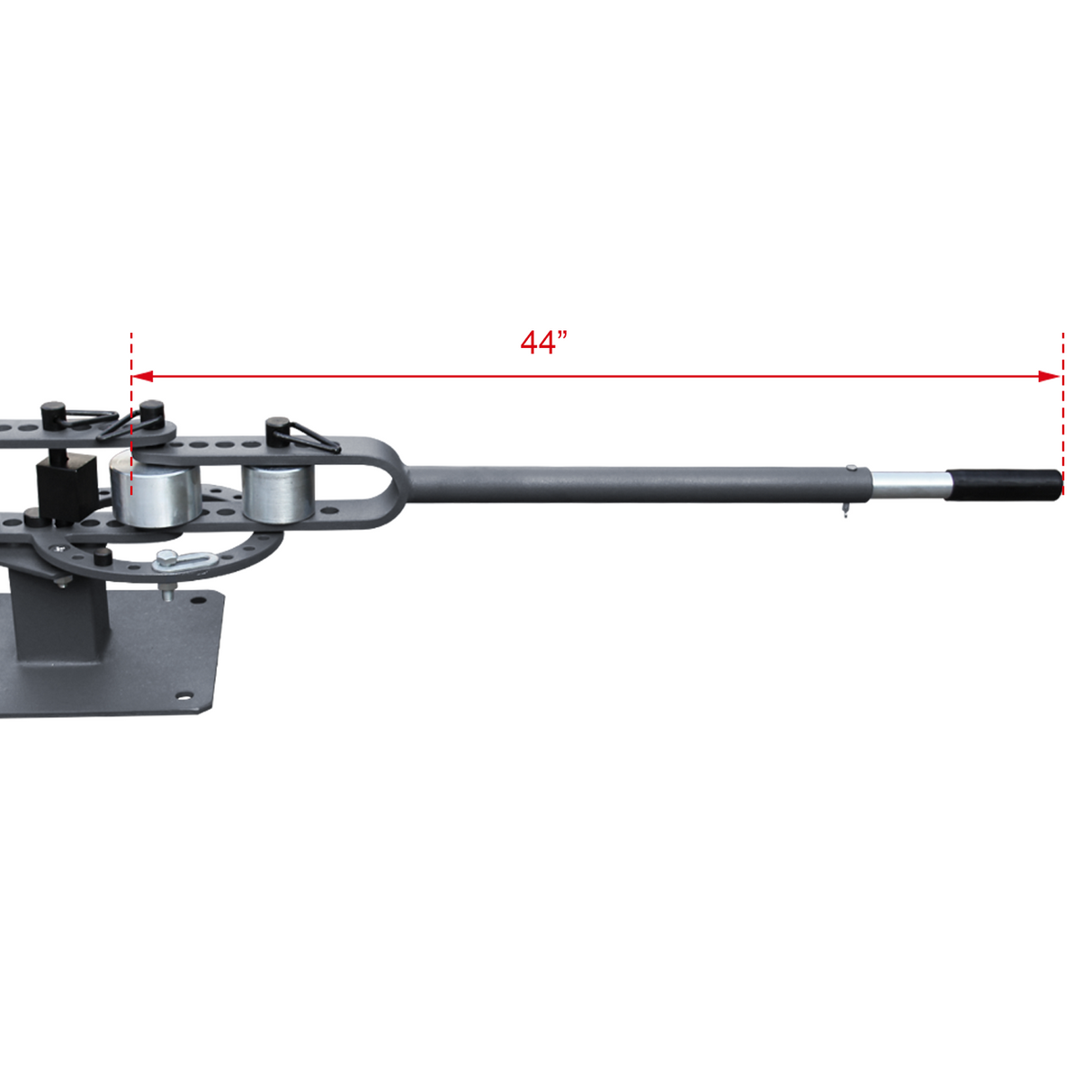 Better Leverage: The 44-Inch telescoping handle guarantees better leverage, and pre-drilled holes make it easy to mount to a bench or table.