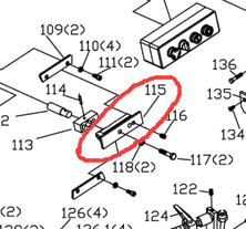 Part# 188006-115 Moving board for BS-712N