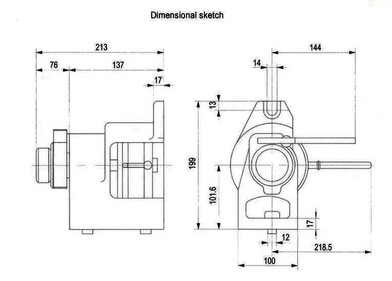 Kaka Industrial FNL-100B Horizontal vertical collet index