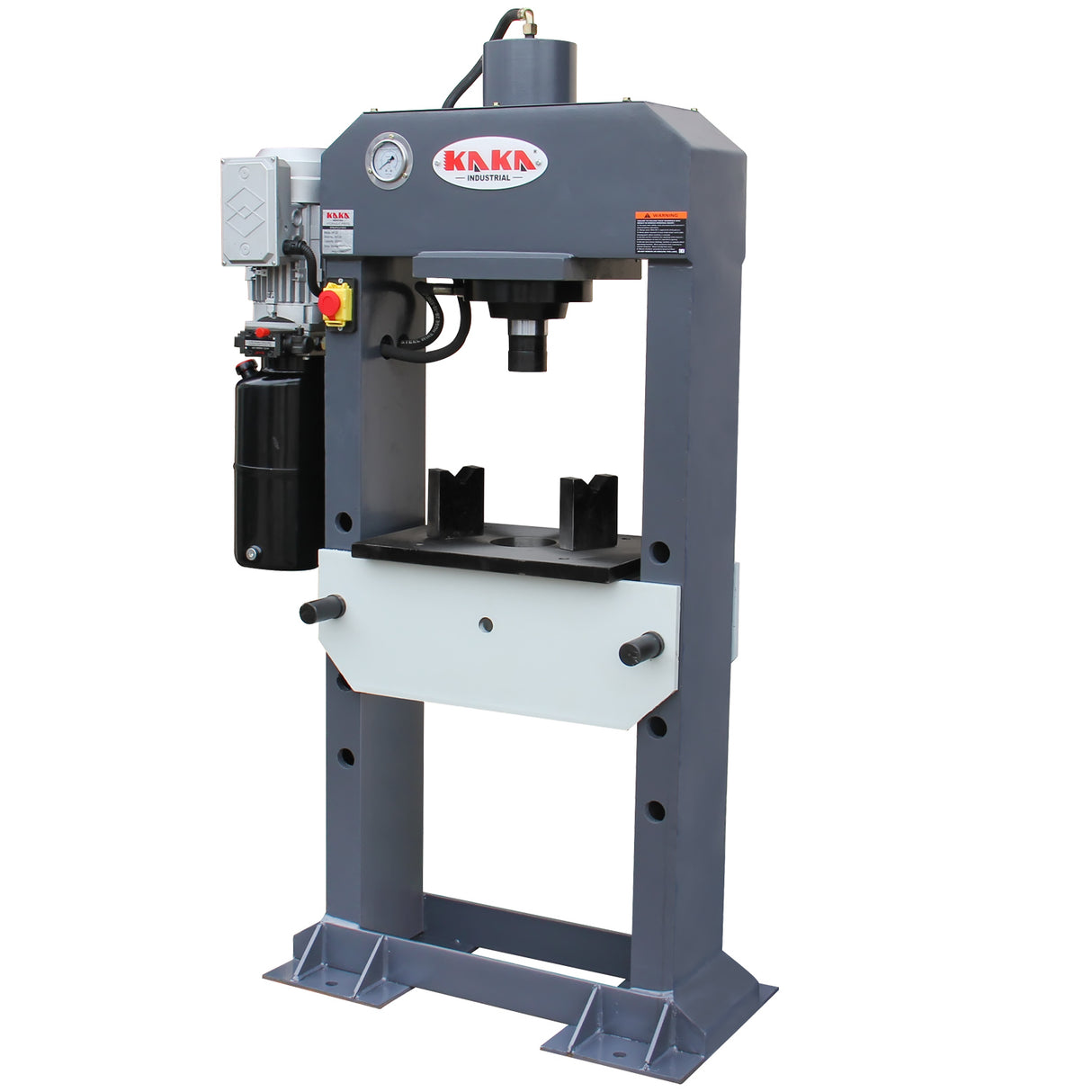 KAKA INDUSTRIAL HP-25 Electric Hydraulic Press,Hydraulic Electric Pump, H-Frame Shop Press with Gear pump,25 ton Frame Capacity,9.8 in Stroke 220V Single phase