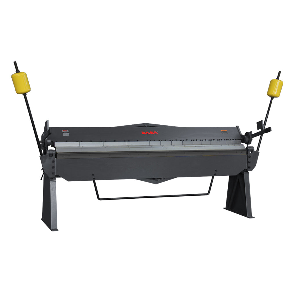 KAKA Industrial W-10012A Heavy-Duty Pan and Box Brake, 12-Gauge Mild Steel, High Versatility and Durability Sheet Metal Box Pan Brake