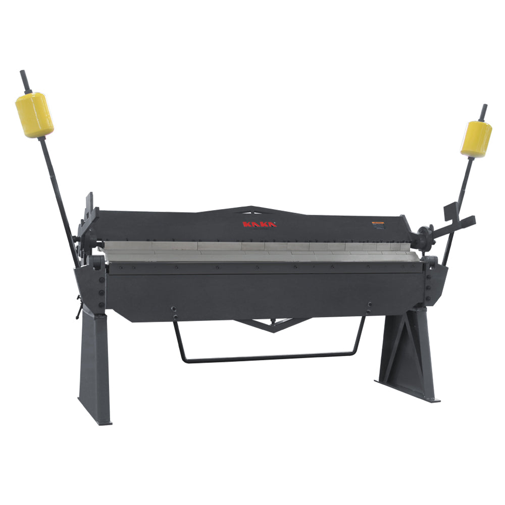 KAKA INDUSTRIAL Pan and Box Brake, 80-Inch Sheet Metal Brake Bender, 12-Gauge Mild Steel Capacity, Heavy-Duty Box and Pan Brake, Floor Model Metal Break W-8012A