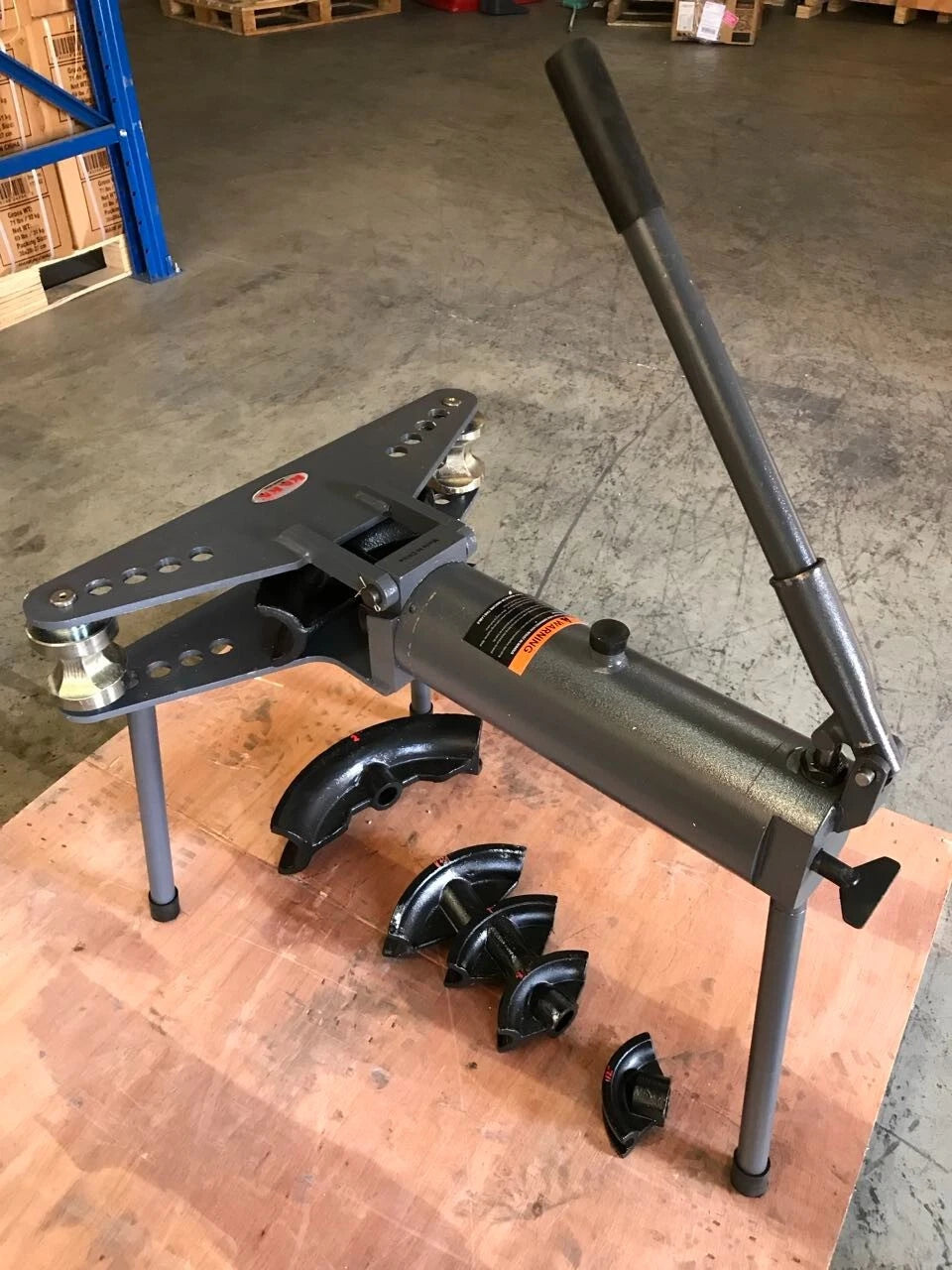 HB-10 10 Ton Hydraulic Roll Cage Tube Pipe Bender with 6 Dies(Not Brand New)