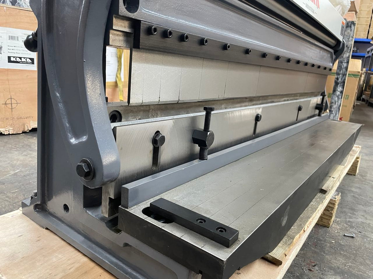 (Not Brand New) KAKA INDUSTRIAL 52-Inch Shear Press Brake 20-Gauge(0.035 Inch) Capacity, Combination Sheet Metal Brake,Shears and Slip Roll Machine for Shear Bending Rolling, Brake Shear Roll Machine 3-In-1/5220