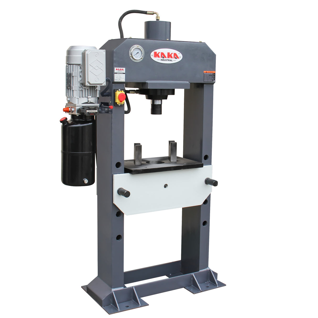 KAKA INDUSTRIAL HP-25 Electric Hydraulic Press,Hydraulic Electric Pump, H-Frame Shop Press with Gear pump,25 ton Frame Capacity,9.8 in Stroke 220V Single phase