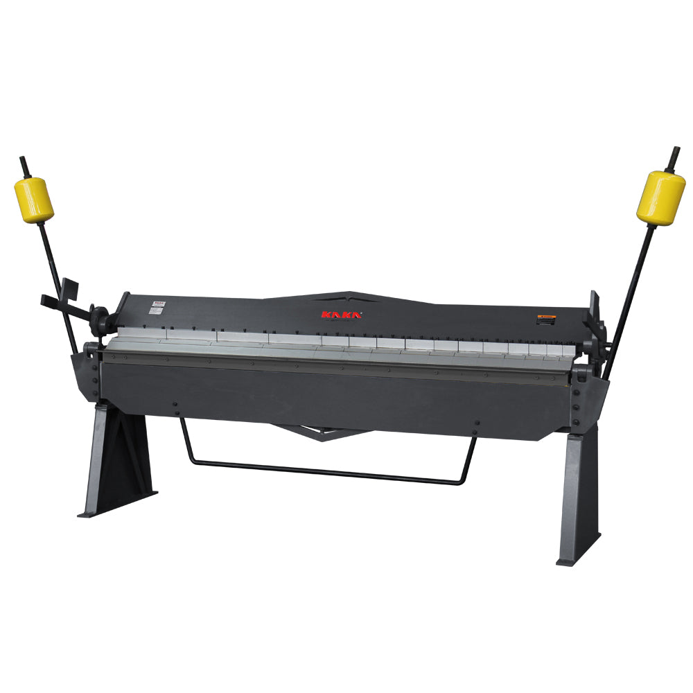 KAKA Industrial W-10012A Heavy-Duty Pan and Box Brake, 12-Gauge Mild Steel, High Versatility and Durability Sheet Metal Box Pan Brake