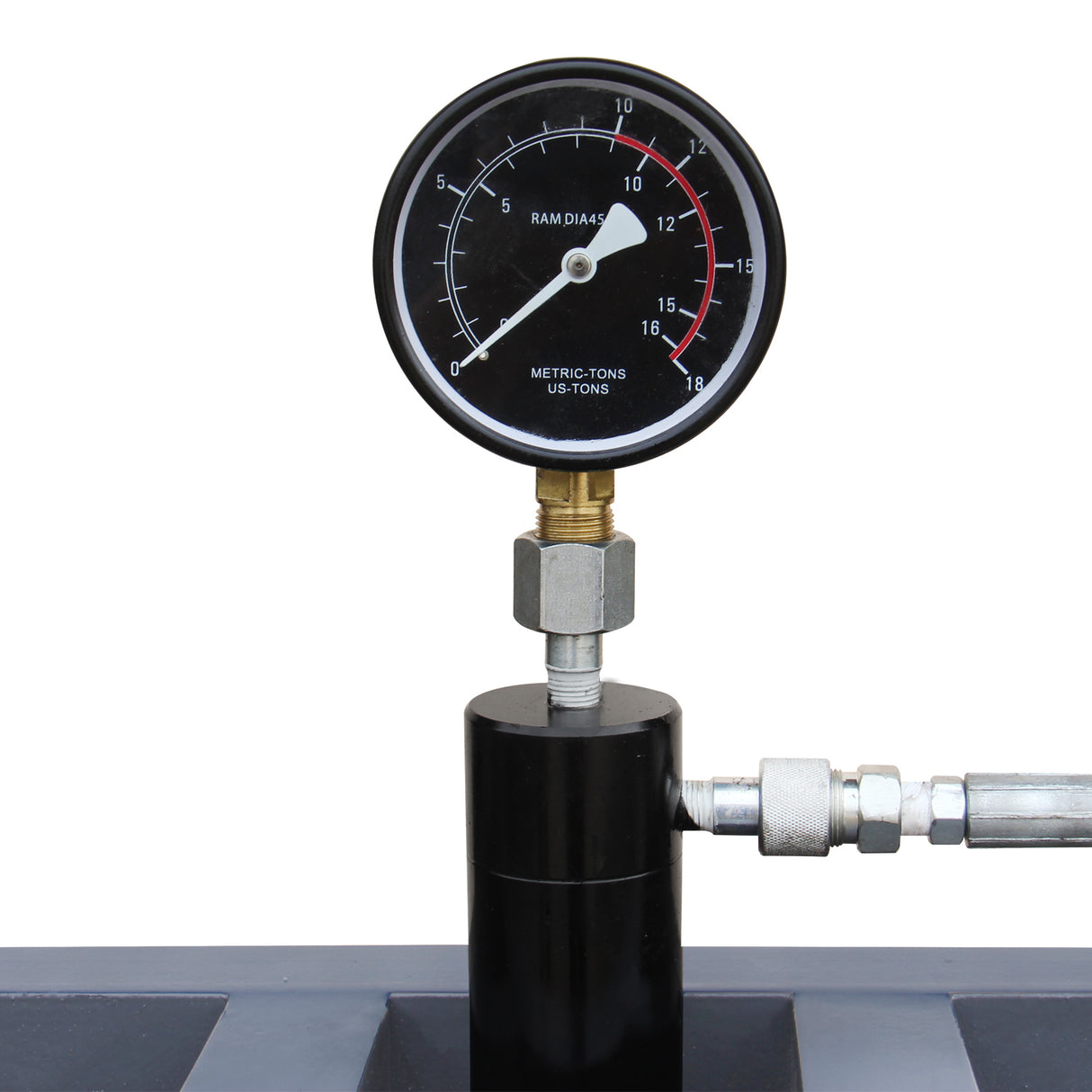 KAKA INDUSTRIAL HP-10S Hydraulic Shop Press, H-Frame Hydraulic Press with Manual Double Speed Pump,10 ton Press Capacity,7 in Stroke