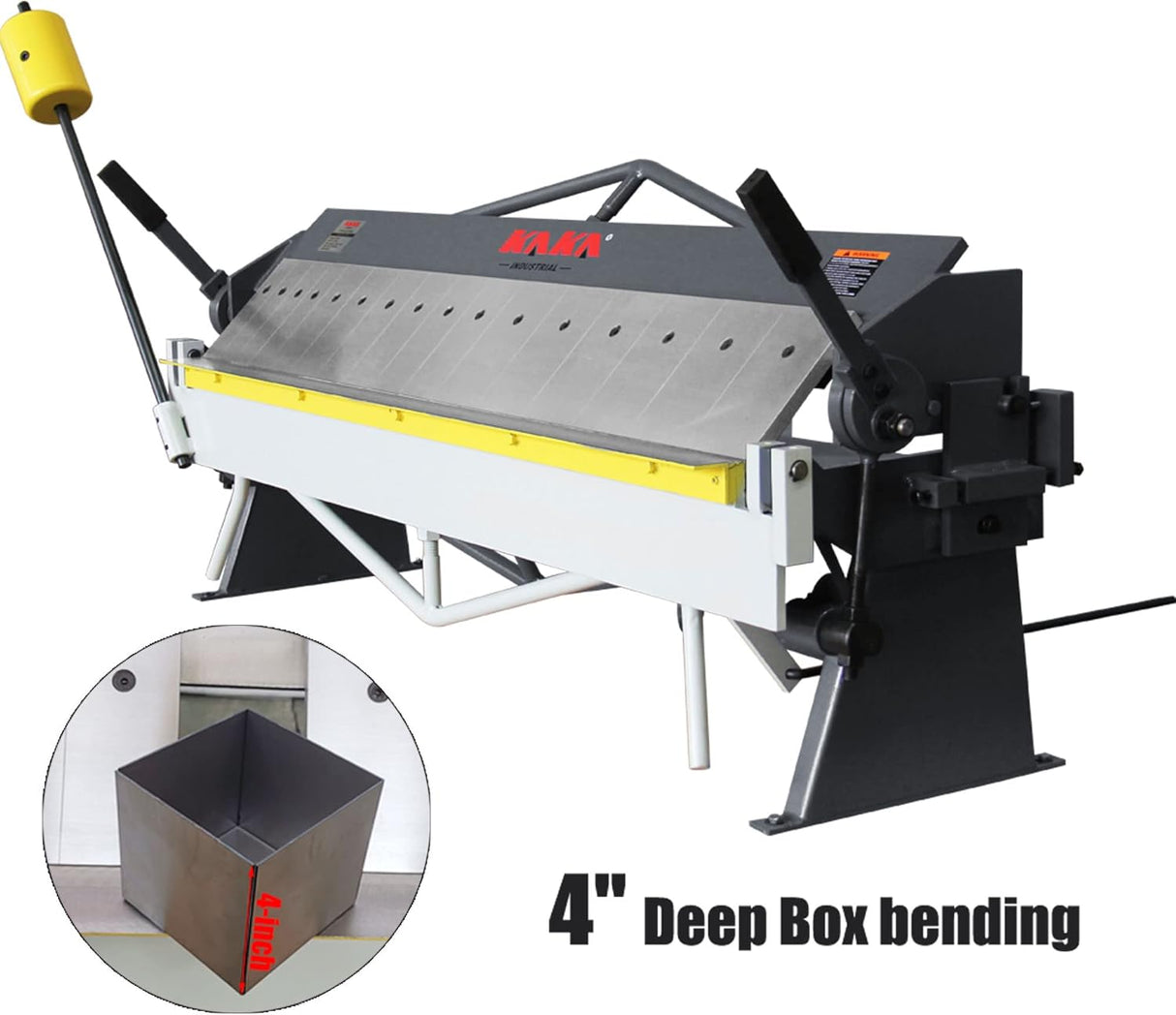 Sheet Metal Brake, 50-Inch Box and Pan Brake, 16-Gauge Capacity Metal Break, 4-Inch Box Depth Adjustment Press Brake, 5/8-Inch Beam Pan and Box Brake Machine BP-1650