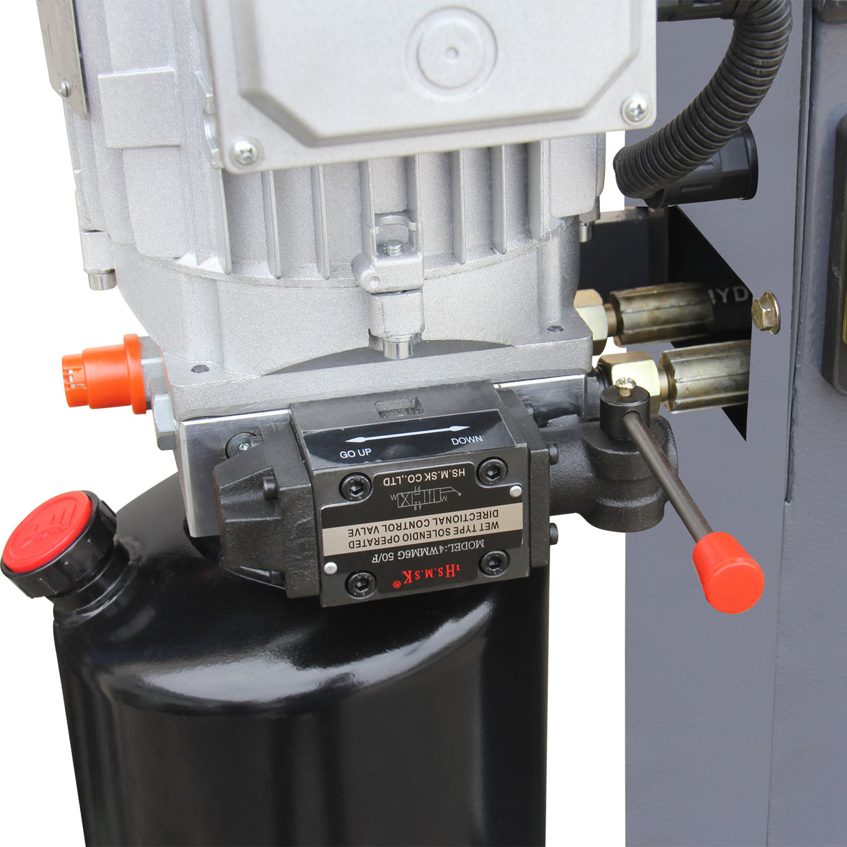 KAKA INDUSTRIAL HP-50 Electric Hydraulic Press，Hydraulic Electric Pump, H-Frame Shop Press with Gear pump,50 ton Frame Capacity, 8.6 in Stroke 220V Single phase
