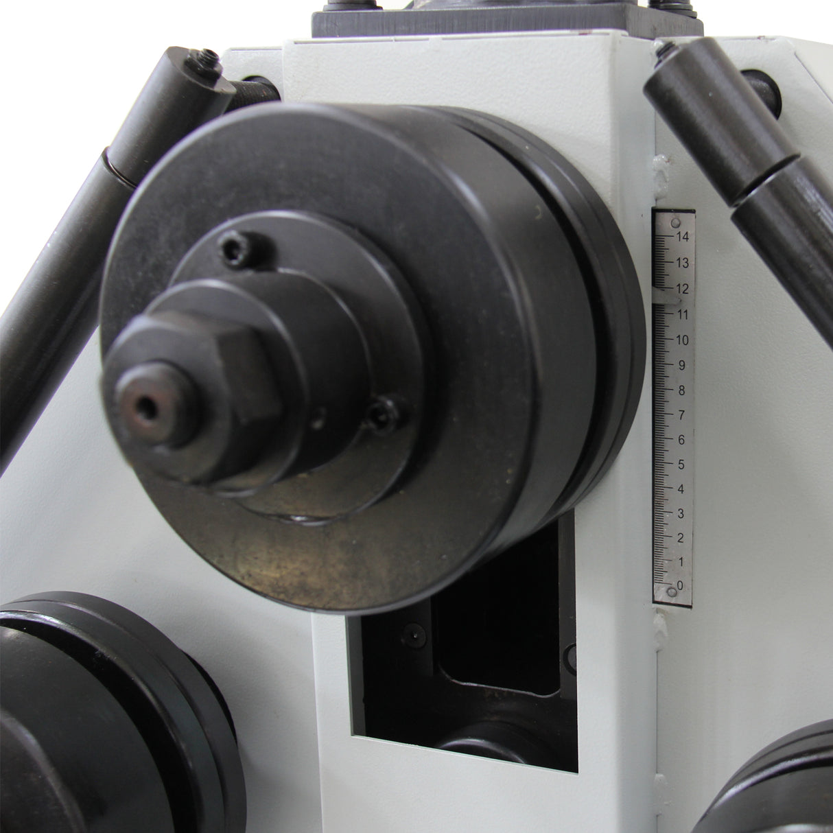 KAKA Industrial Roll Bending Machine,Heavy Duty Hydraulic Bender for Steel Pipe, Tube & Bar, 2HP Motor, 220V 3-Phase, Bends 2 inch Flat Bar, 1.2inch Round Bar and 2 inch Square Tube HRBM-40HV