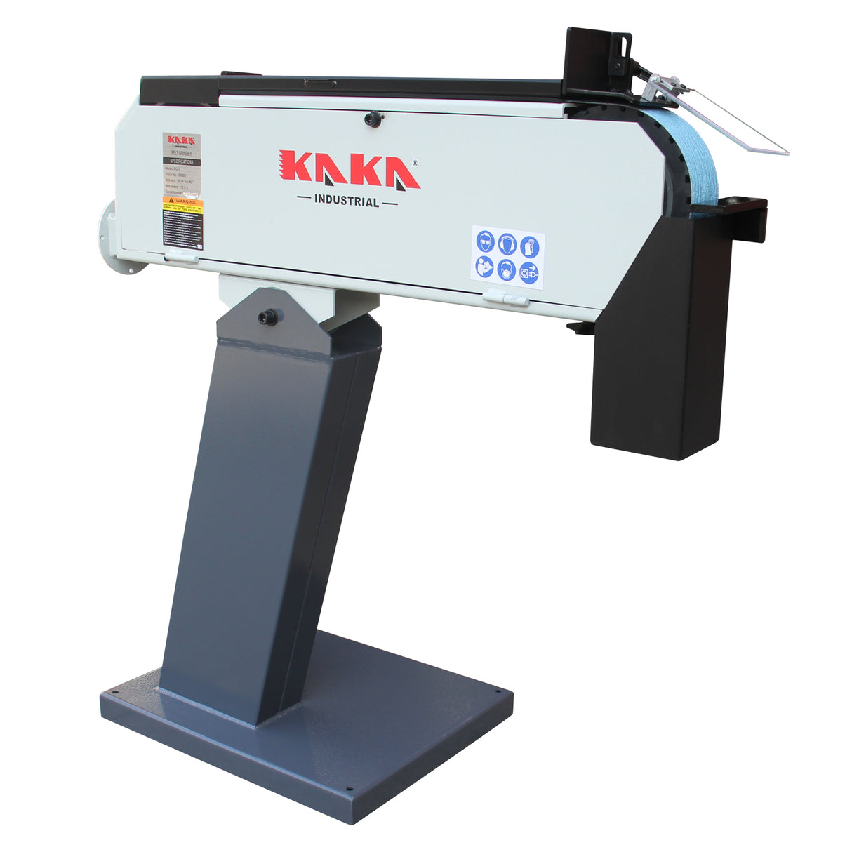 Kaka Industrial BG-3 Belt Grinder, 3 x 79 in Belt Sander, Wheel Metal Belt Grinder/Sander, Sander with Cast Iron Base, High Speed Belt Grinder 220V-60HZ-1PH