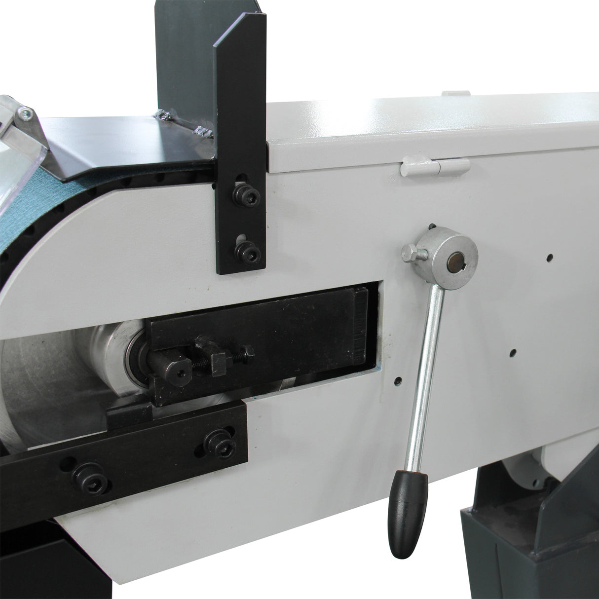 Kaka Industrial BG-6 Belt Grinder, 6 x 79 in Belt Sande, Wheel Metal Belt Grinder/Sander, Sander with Cast Iron Base, High Speed Belt Grinder 220V-60HZ-3PH