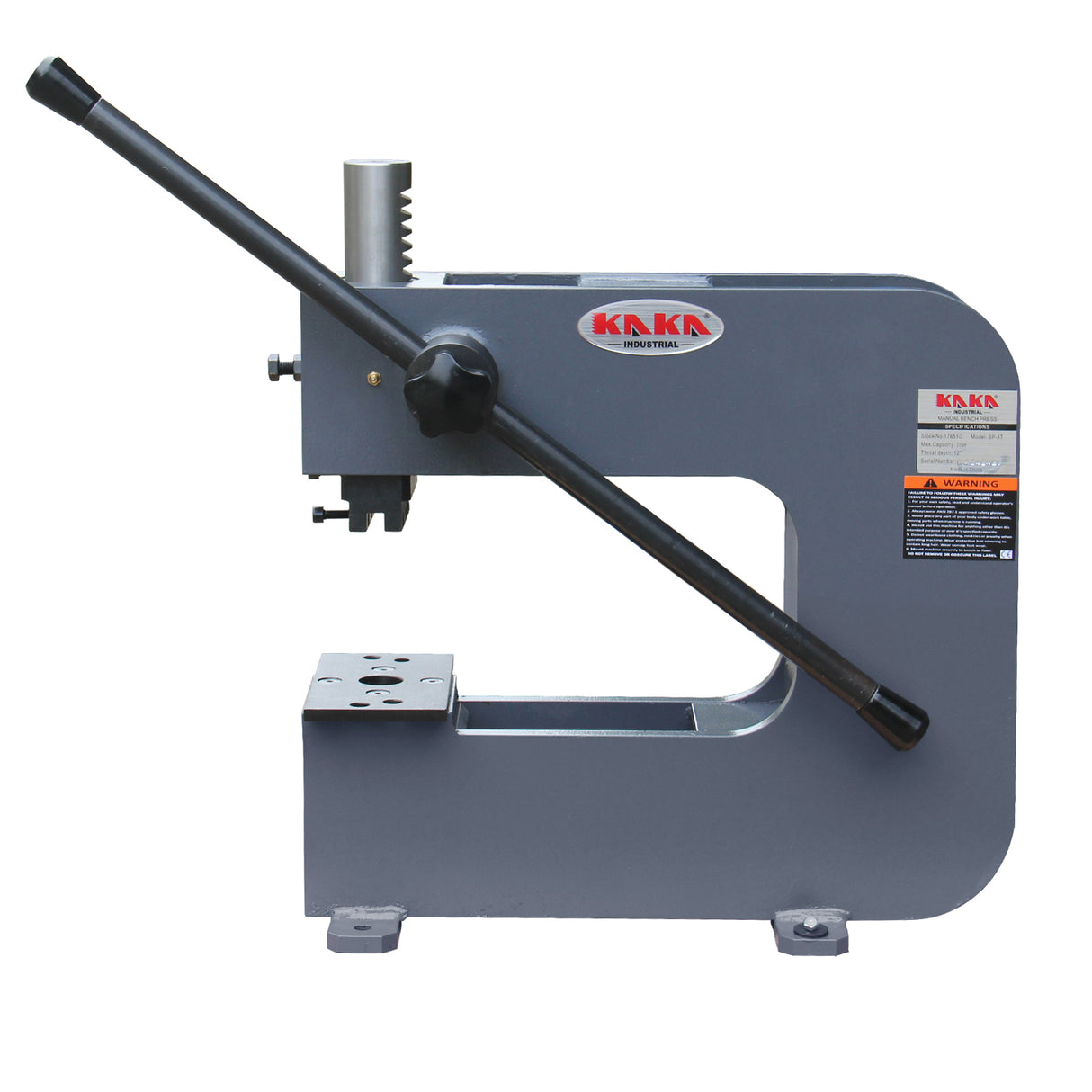 KAKA INDUSTRIAL BP-3T, Manual Bench Press Machine, 3 Tonne Capacity