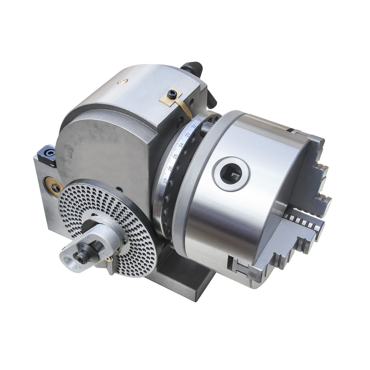 KAKA INDUSTRIAL Semi-Universal Dividing Head Sets BS-0/BS-1 Dividing Head Set 5"/6",with 5"/6" Chuck, Tailstock, Dividing Plates, 3-jaw Chuck Semi Universal Milling Set