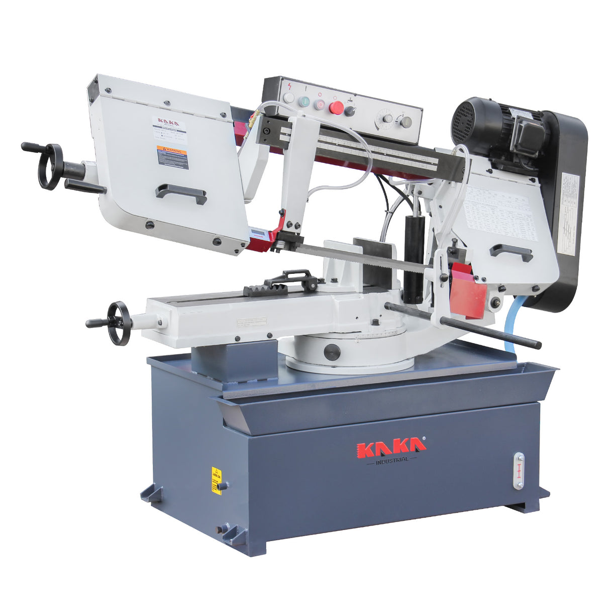 Metal Horizontal Band Saw,10 inch horizontal bandsaw, the bow can be swiveled between 45° and 90°Solid Design, Solid Design, Horizontal High Precision Vice Metal Band Saw220V-60Hz-1PH ,BS-1018R