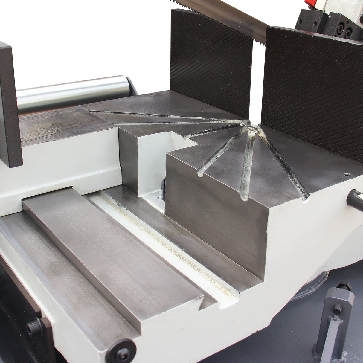 KAKA INDUSTRIAL Dual Miter Metal Bandsaw - 12 inch x 6inch, 60° Right/45° Left Swivel, Dual-Speed Motor, Hydraulic Feed, 230V 3-Phase | Ideal for Structural Steel, Pipes, Fabrication BS-126G