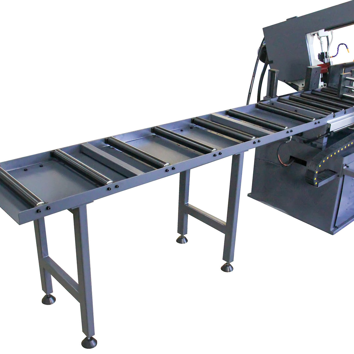 KAKA INDUSTRIAL BS-1810G 18"x9.8" PLC control Horizontal Band Saw, Hydraulic Shutle Vices and Swivel on both sides 220V 3phase