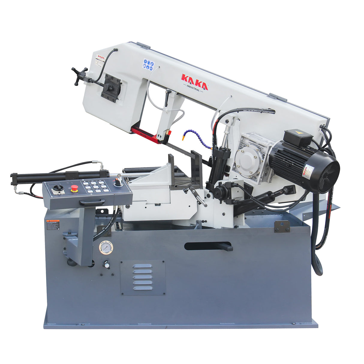 KAKA INDUSTRIAL 18"x9.8" Horizontal Band Saw, Swivel on both sides, Movable control panel, finger touch keys, Max. cutting 13" dia. at 90°, BS-1810GC Metal Cutting Band Saw, 220V-60HZ-3PH
