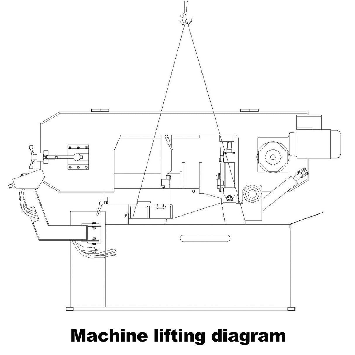 KAKA INDUSTRIAL 18"x9.8" Horizontal Band Saw, Swivel on both sides, Movable control panel, finger touch keys, Max. cutting 13" dia. at 90°, BS-1810GC Metal Cutting Band Saw, 220V-60HZ-3PH
