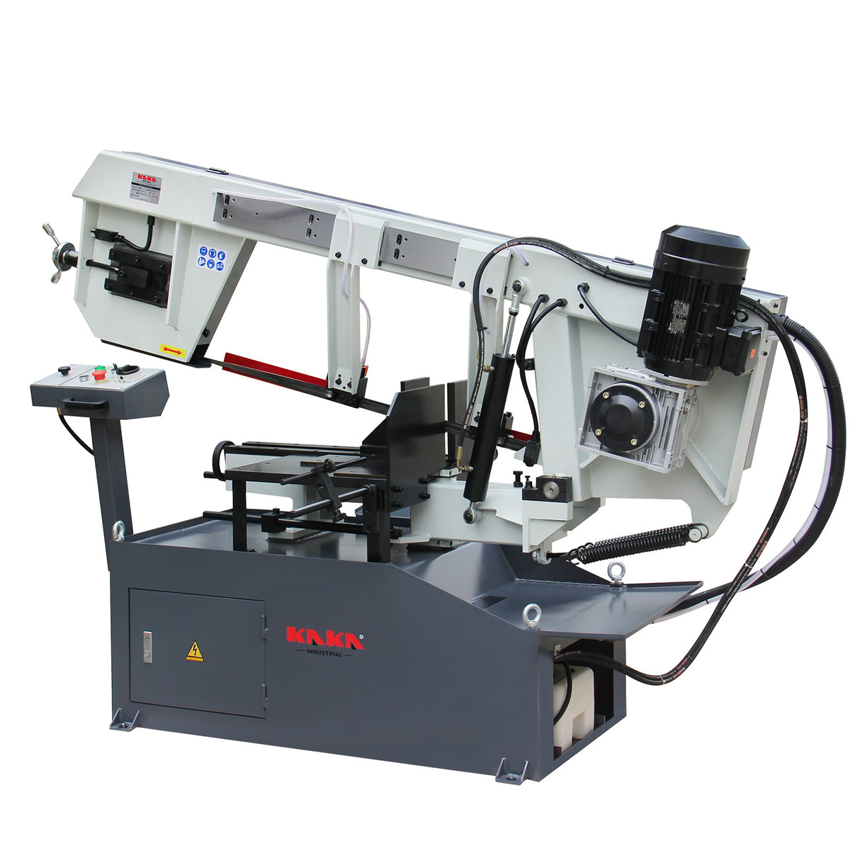 Kaka Industrial BS-2114T,Horizontal bandsaw 21.6"x14“ Capacity Metal Cutting Band Saw, Swivel Head Miter Metal Cutting Band Saw, Round Bar Cutting, Runs on 220V-60HZ-3PH
