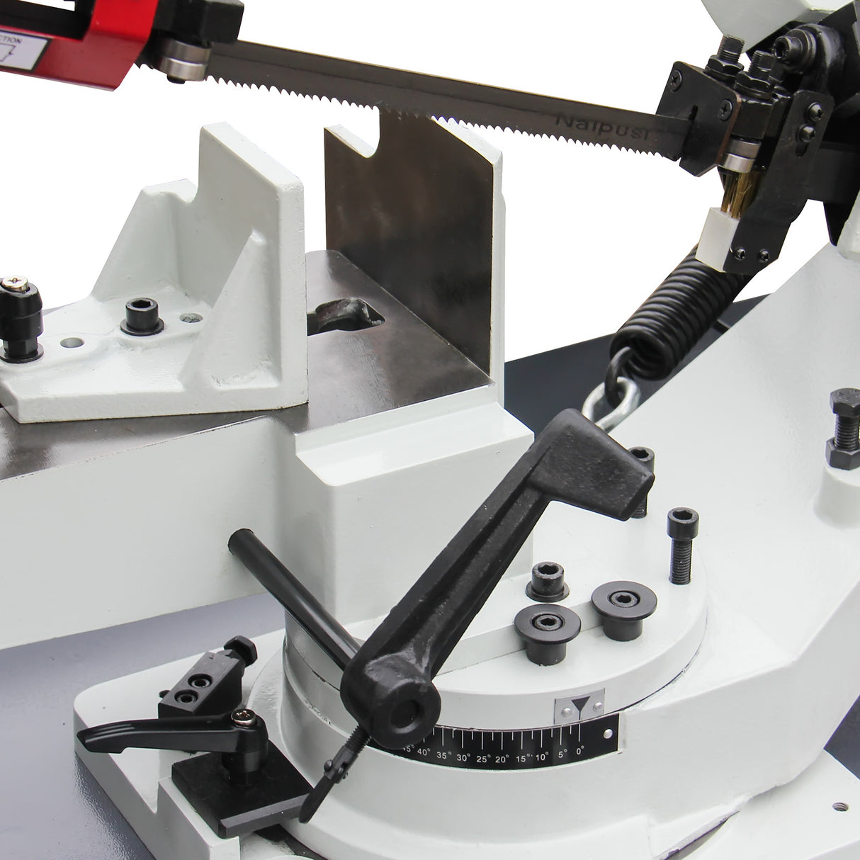 Metal Horizontal Band Saw, 7x 8-1/4 inch Rectangular at 90 degrees, 1.5HP 115V/230V, Adjustable 45°-90° Bow, Metal Band Saw BS-712R