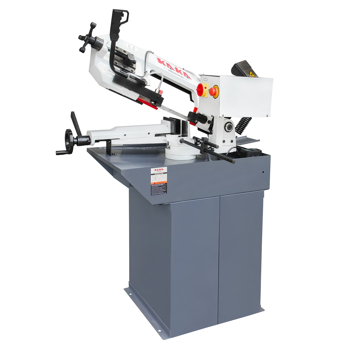 Metal Horizontal Band Saw Mitering Metal Band Saw with 7.8 inch x 4.7 inch Cutting | 45° Miter Angle, 1.1HP Motor for Steel and Aluminum, Auto Shut-Off Safety |BS-75G with Coolant System