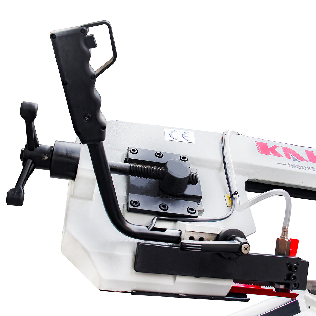 Metal Horizontal Band Saw Mitering Metal Band Saw with 7.8 inch x 4.7 inch Cutting | 45° Miter Angle, 1.1HP Motor for Steel and Aluminum, Auto Shut-Off Safety |BS-75G with Coolant System