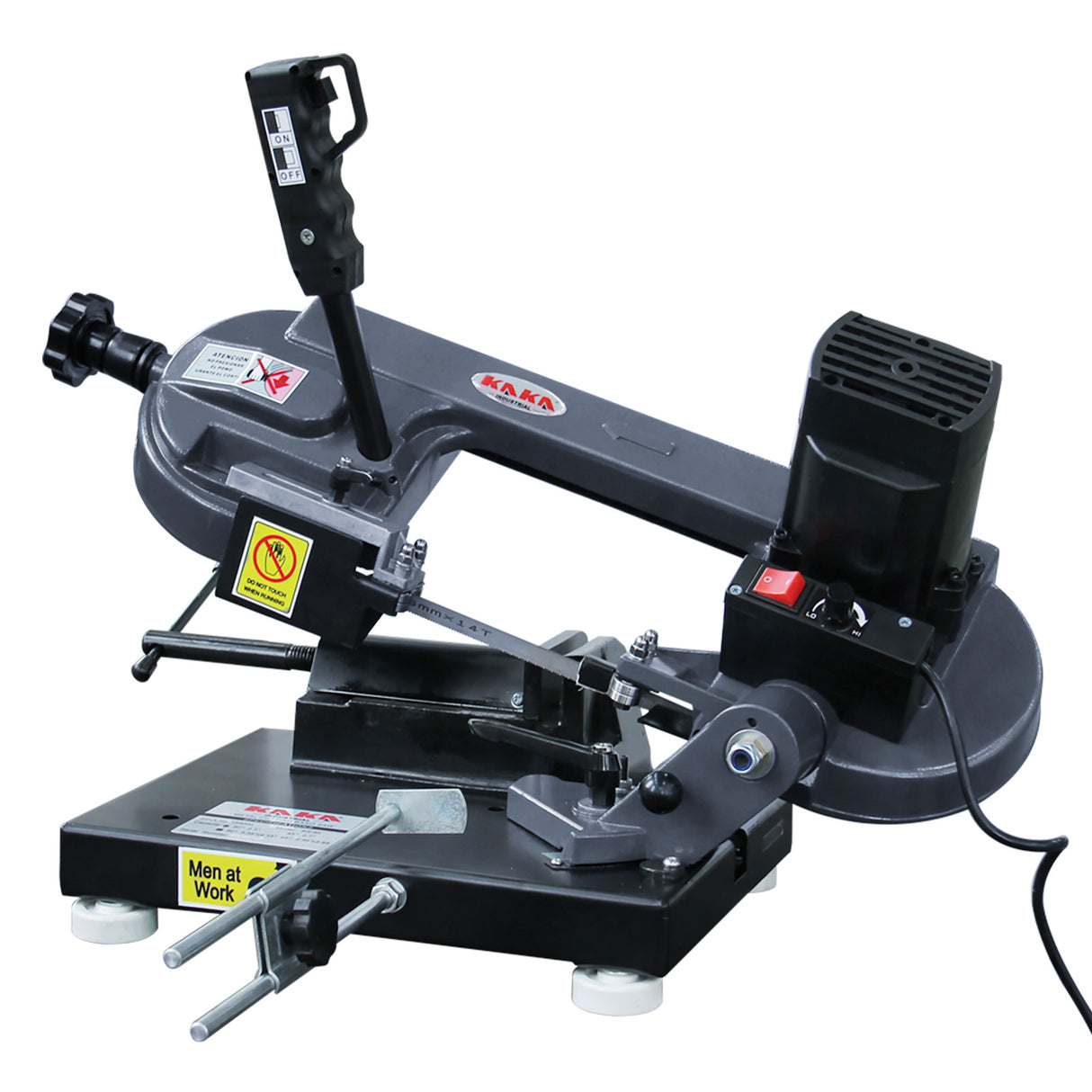 KAKA INDUSTRIAL BS-85 Metal BandSaw 3.3x4.1 inches Benchtop Metal Cutting Band Saw110V-60HZ-1PH