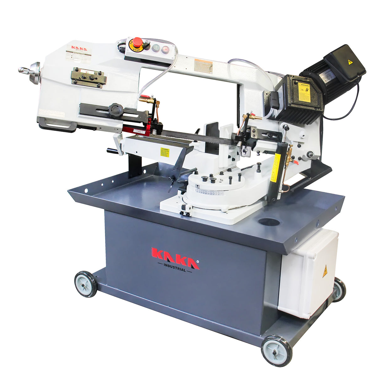 KAKA INDUSTRIAL BS-912GR 9" Metal Cutting Band Saw, 3-Speed Gear Drive, Horizontal, Max. Cutting 9" Round & 7"x12" Rect, Adjustable Blade Guides, Coolant System, Hydraulic Cylinder, 1.5HP(1.1KW)