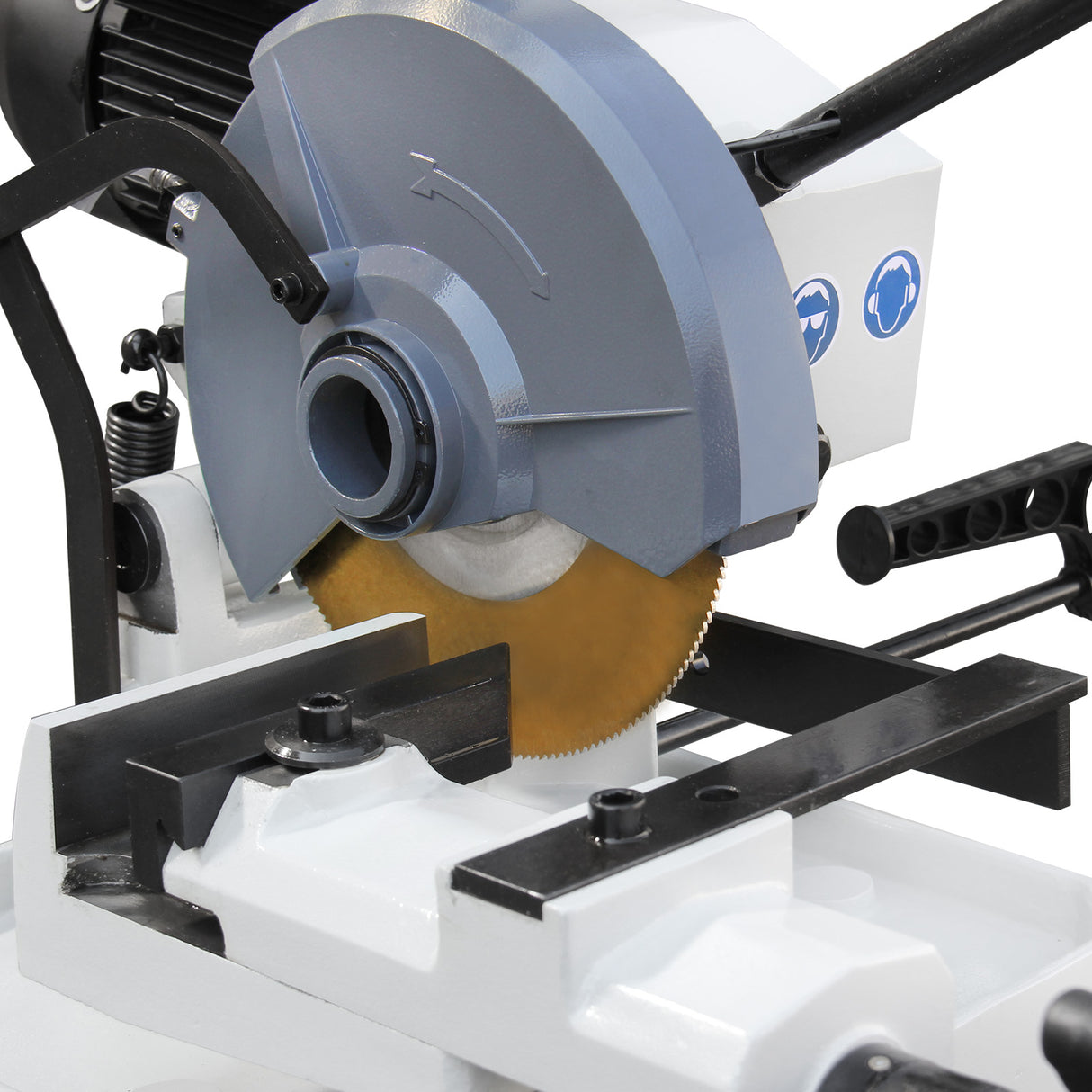 Circular Coldsaw, 11 inch Heavy Duty Manual Metal Cutting Saw with Swivel Head (±45° Miter), 1.5HP 3-Phase Motor, HSS Blade and Coolant System for Steel, Aluminum, Copper CS-11