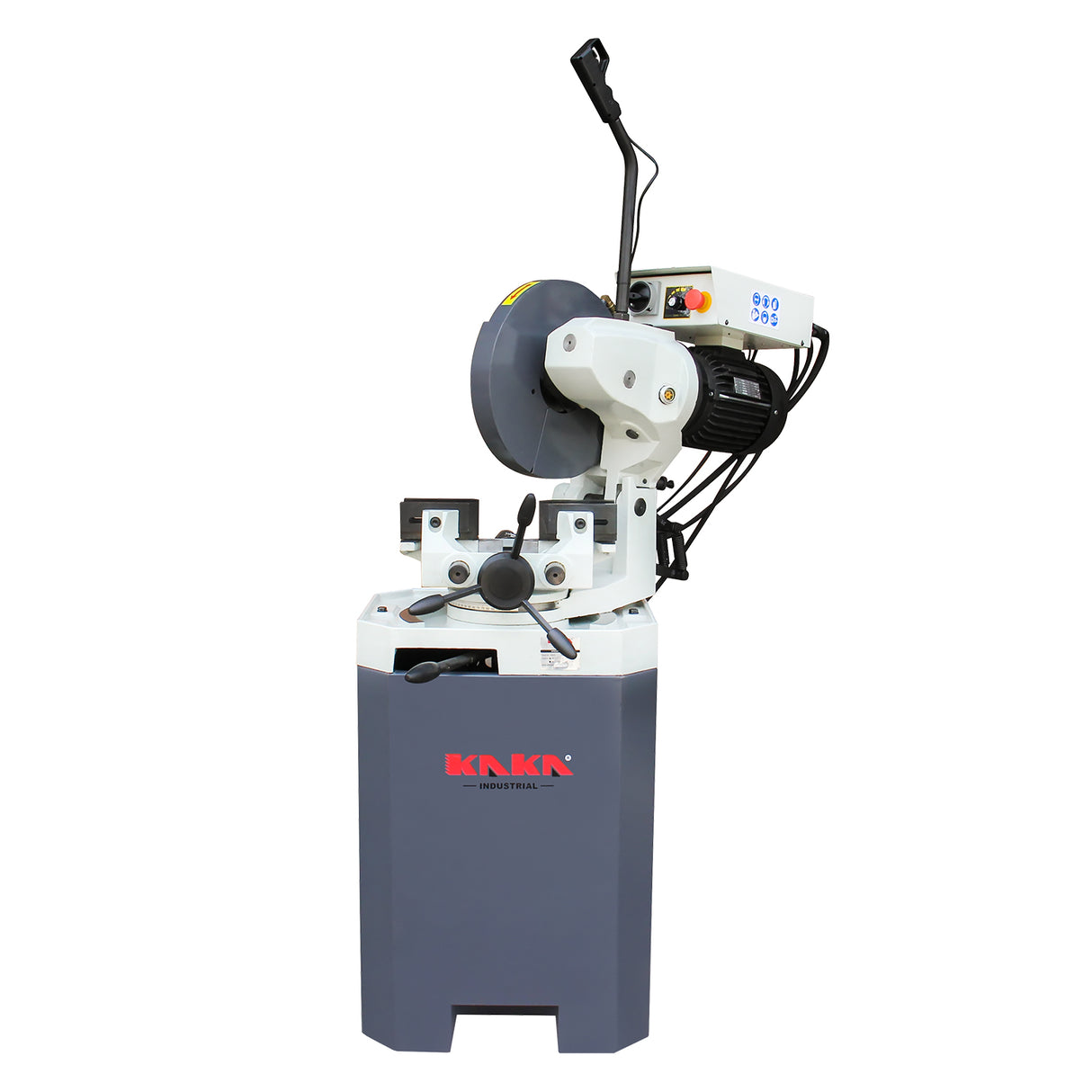 KAKA Industrial CS-14V Variable Cold Saw, 220V-1-Phase,Stepless speed,Double clamp structure,14" Blade Diameter Metal Cutting Cold Saw, Heavy Duty Swivel Head Floor Type Cutting Chop Saw