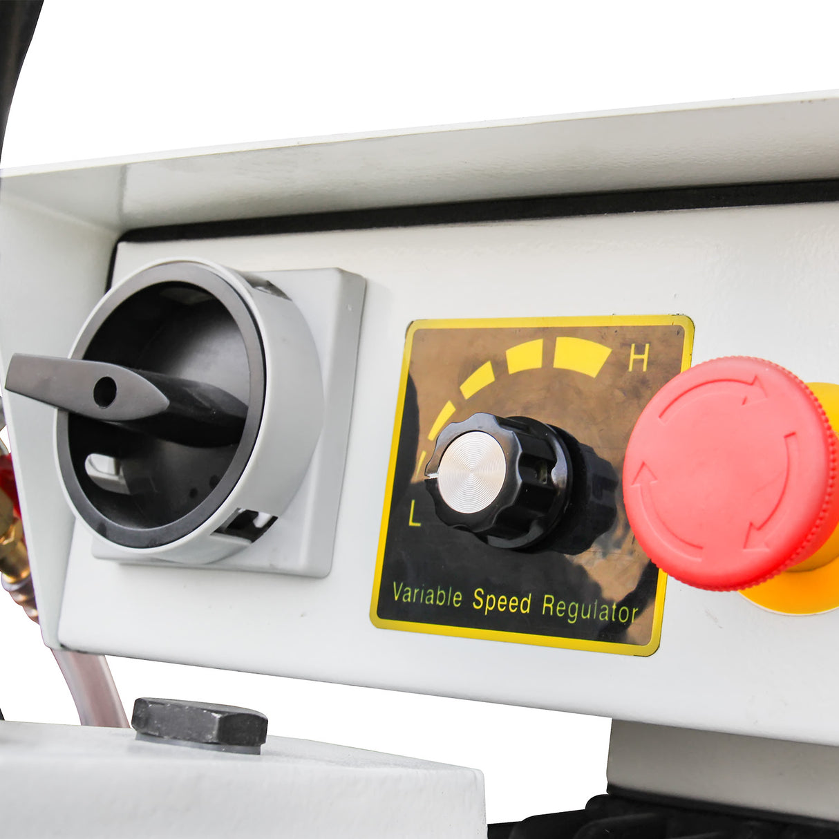 KAKA Industrial CS-14V Variable Cold Saw, 220V-1-Phase,Stepless speed,Double clamp structure,14" Blade Diameter Metal Cutting Cold Saw, Heavy Duty Swivel Head Floor Type Cutting Chop Saw