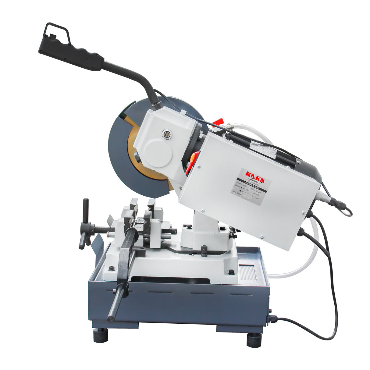 KAKA Industrial CS-9 9-Inch Heavy-Duty Metal Cutting Chop Saw, Industrial-Grade High-Speed Steel Blade, Durable Double Clamping Vice, Miter Saw