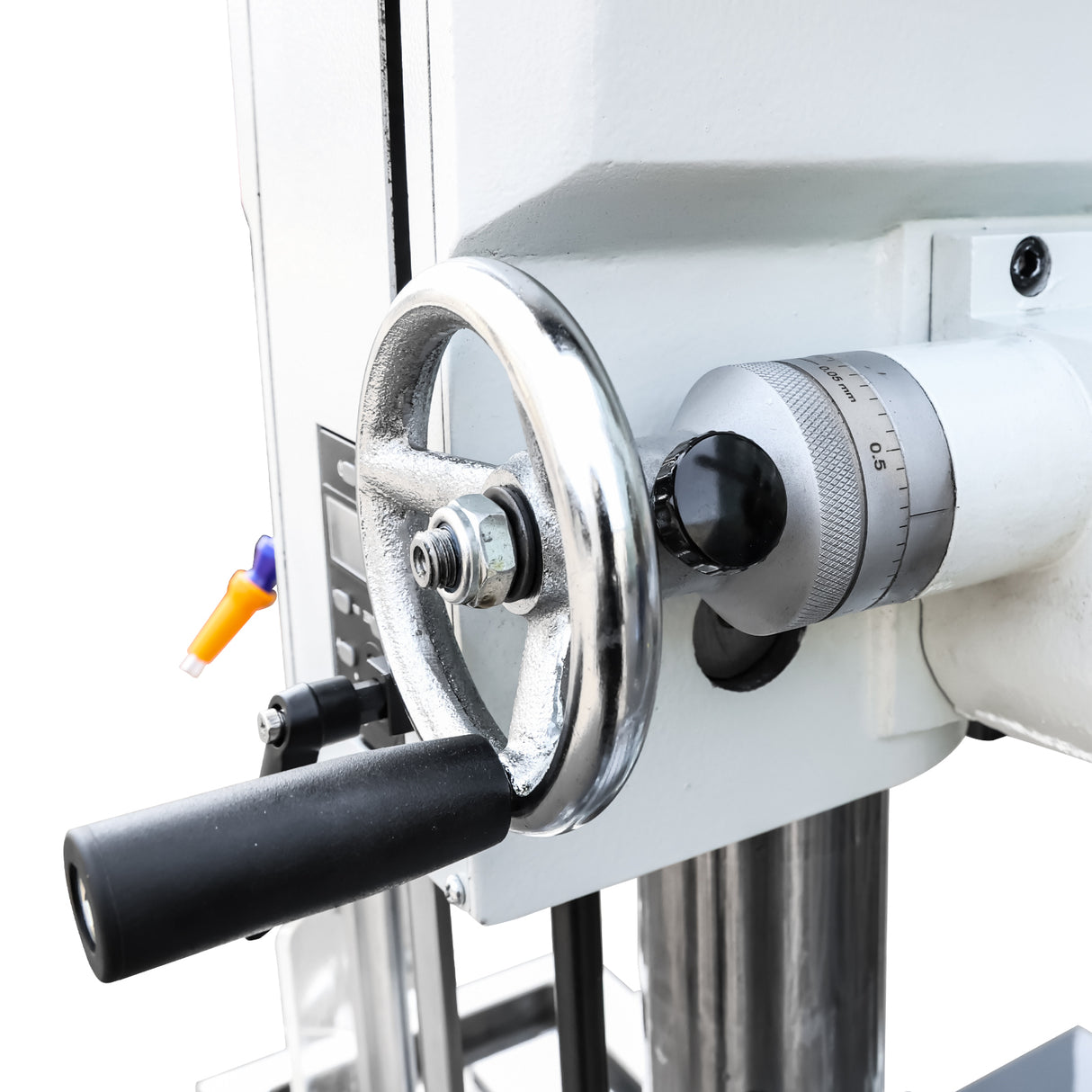 Mill Drill Machine, 1.26" Max Drilling & 2.95" Face Milling, Bench Lathe with Tapping, MT3 Spindle, Single-Phase 240V, for Home Workshop and Industrial Use DM-32A