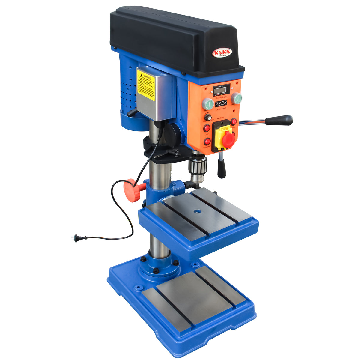Kaka industrial DP-16 - 5/8" Variable-Speed Benchtop Drill Press with Laser, Bench Top Drill Press for Metal and Wood Working