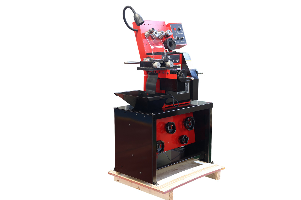 KAKA INDUSTRIAL C9372 Brake Rotor and Drum Lathe, DC Drive, 20 in Max Rotors 7.1-20 in, 70-320 rpm, DC drive, stepless feed, 0.8 HP, auto repair shops, garages, fleet