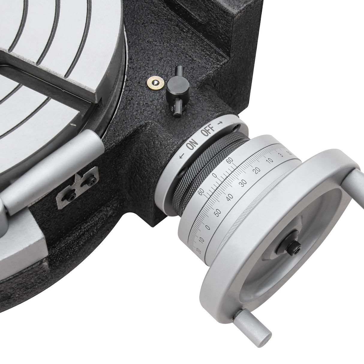 Kaka Industrial HV-12, 12" Horizontal Vertical Rotary Table TSL Vertical & Horizontal MT4 Center Sleeve Rotary Table 6 slot Precision Milling Table 360 Degrees Precision Rotary Table