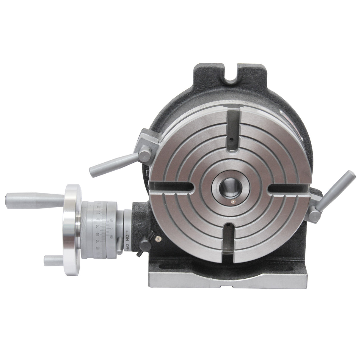 Kaka Industrial HV-8, 8" Horizontal Vertical Rotary Table Rotary table TSL Vertical & Horizontal MT3 Center Sleeve Rotary Table 4 slot Precision Milling Table 360 Degrees Precision Rotary Table