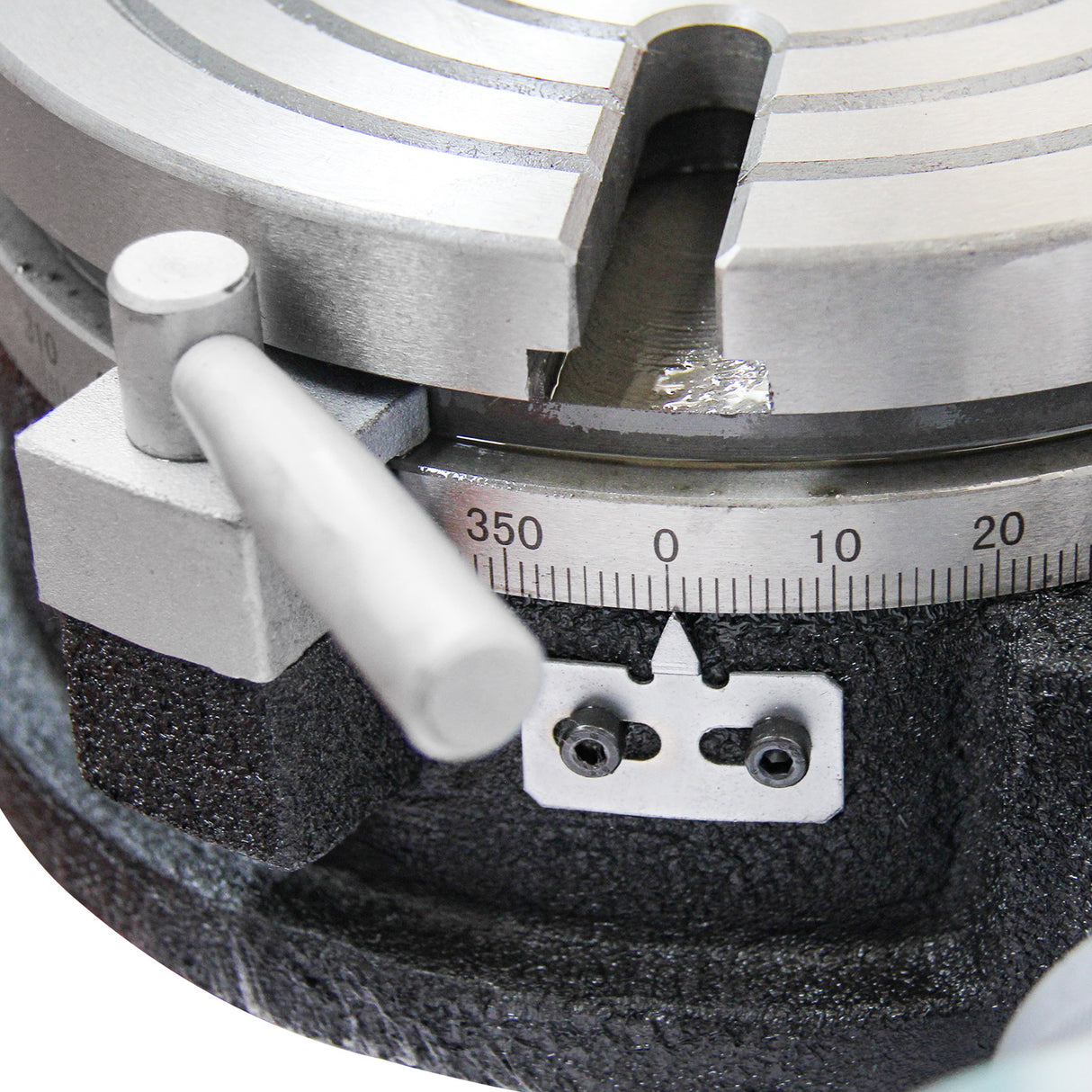 Kaka Industrial HV-8, 8" Horizontal Vertical Rotary Table Rotary table TSL Vertical & Horizontal MT3 Center Sleeve Rotary Table 4 slot Precision Milling Table 360 Degrees Precision Rotary Table