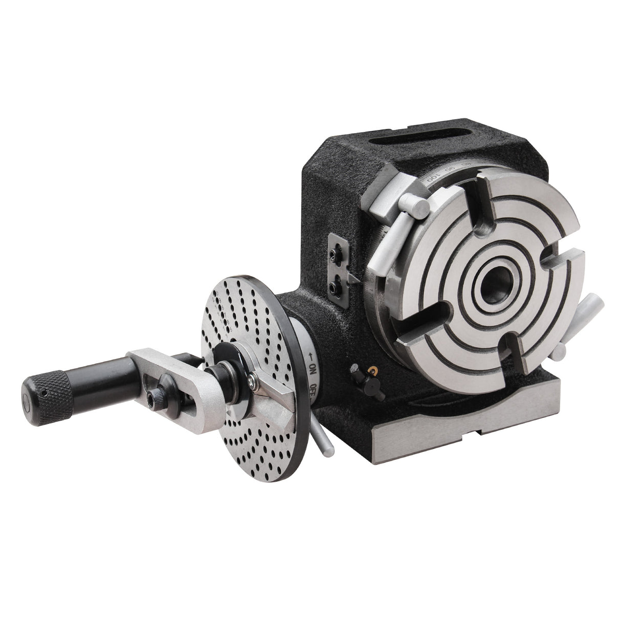 Kang Industrial HVP-41, Rotary Table with Dividing Plate DP-1, 4 Inch Rotary Table Milling Machine Horizontal Vertical Indexing Plate