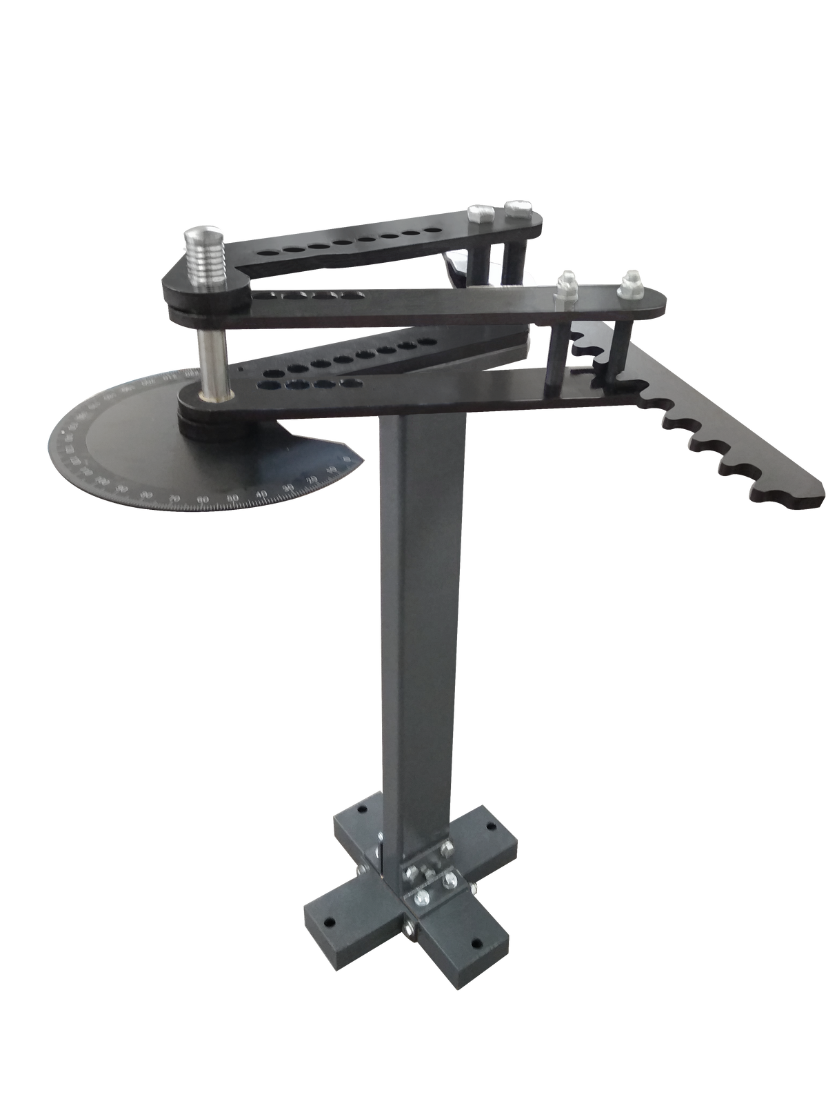Manual Tube Bender, 2" Max Capacity, Pipe Bender for Exhaust, Roll Cage, Bull Bar - Heavy Duty Floor Standing Bender with Ratchet Lever & Degree Indicator (Dies Sold Separately) TB-3