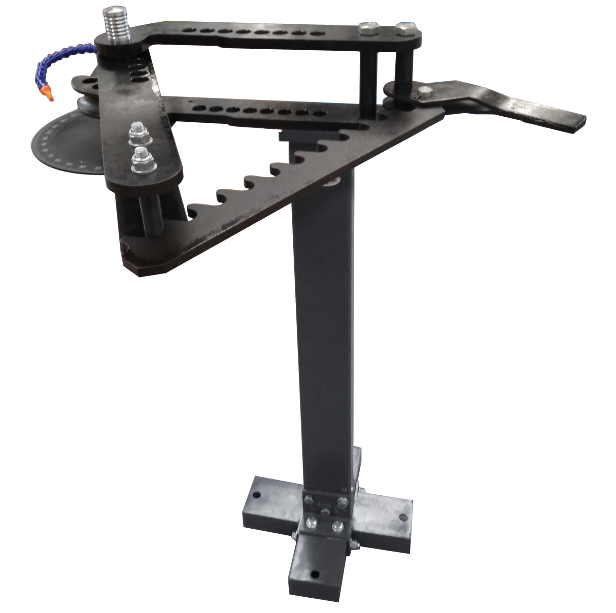 Manual Tube Bender, 2" Max Capacity, Pipe Bender for Exhaust, Roll Cage, Bull Bar - Heavy Duty Floor Standing Bender with Ratchet Lever & Degree Indicator (Dies Sold Separately) TB-3