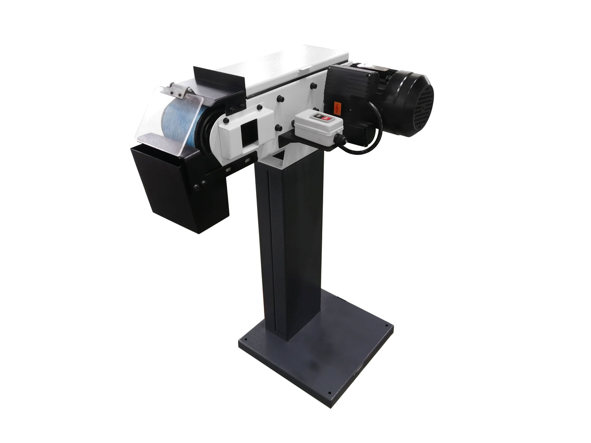 Belt Grinder, 4 x 48 in Belt Sande, Wheel Metal Belt Grinder/Sander, Sander with Cast Iron Base, High Speed Belt Grinder 110V-60HZ-1PH,BG-4