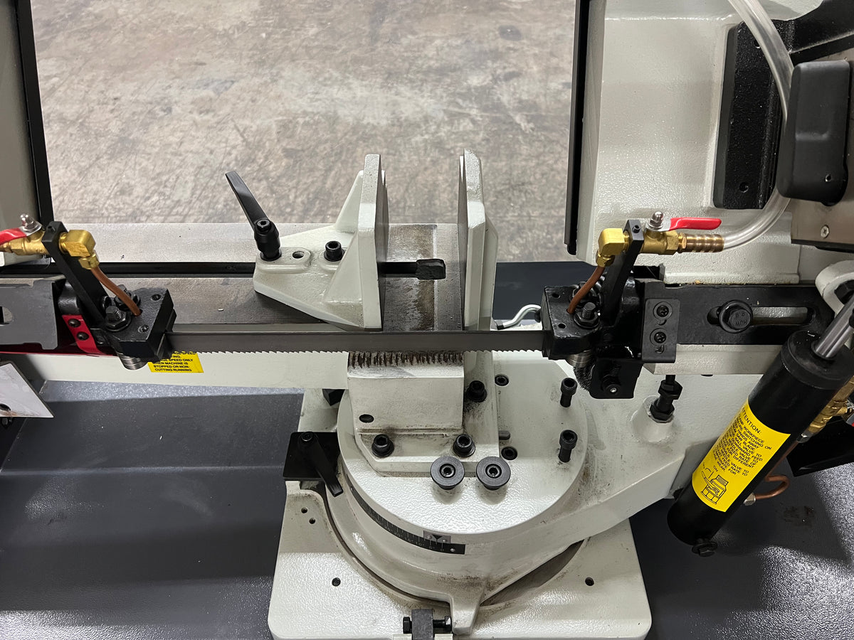 (Not Brand New) 9 in Gear Drive Metal Band Saw, 7x12 in, Hydraulic, 2 HP BS-912GR