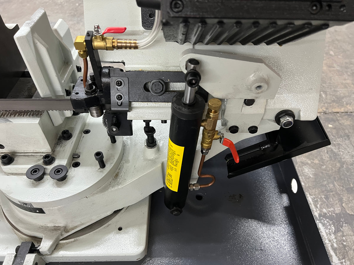 (Not Brand New) 9 in Gear Drive Metal Band Saw, 7x12 in, Hydraulic, 2 HP BS-912GR