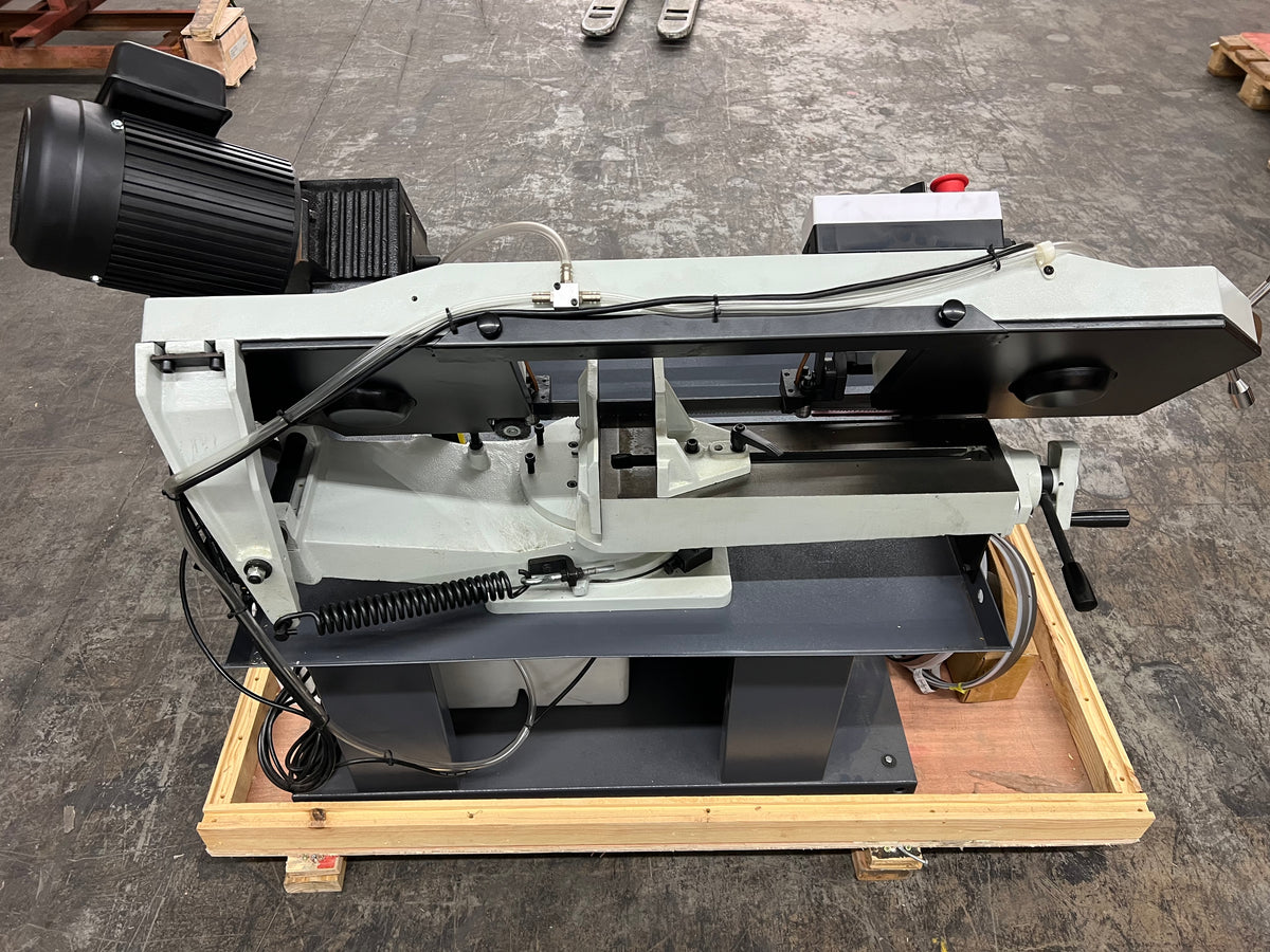 (Not Brand New) 9 in Gear Drive Metal Band Saw, 7x12 in, Hydraulic, 2 HP BS-912GR