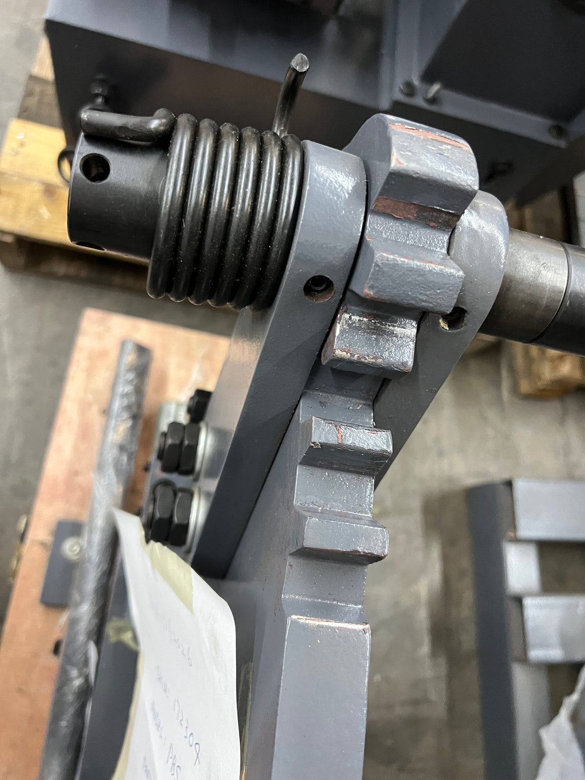 (Not Brand New) Manual Punch and Shear Machine, 0.31 inch Punching Capacity and Multi-Shape Shear, Metal Plates, Round/Flat/Angle Steel Fabrication PBS-9