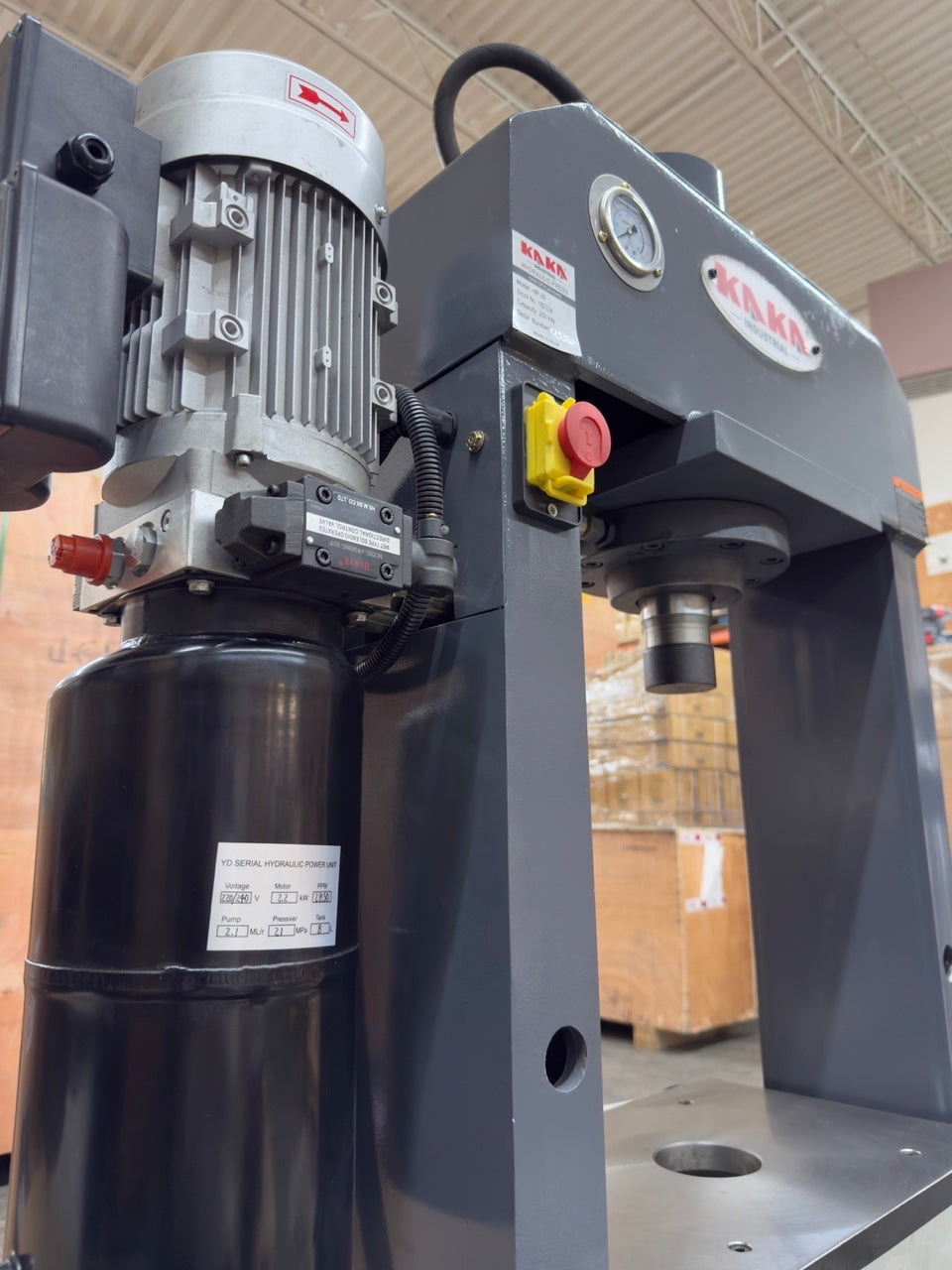 KAKA INDUSTRIAL Hydraulic Press, 25-Ton H-Frame Hydraulic Shop Press HP-25 (Not Brand New)