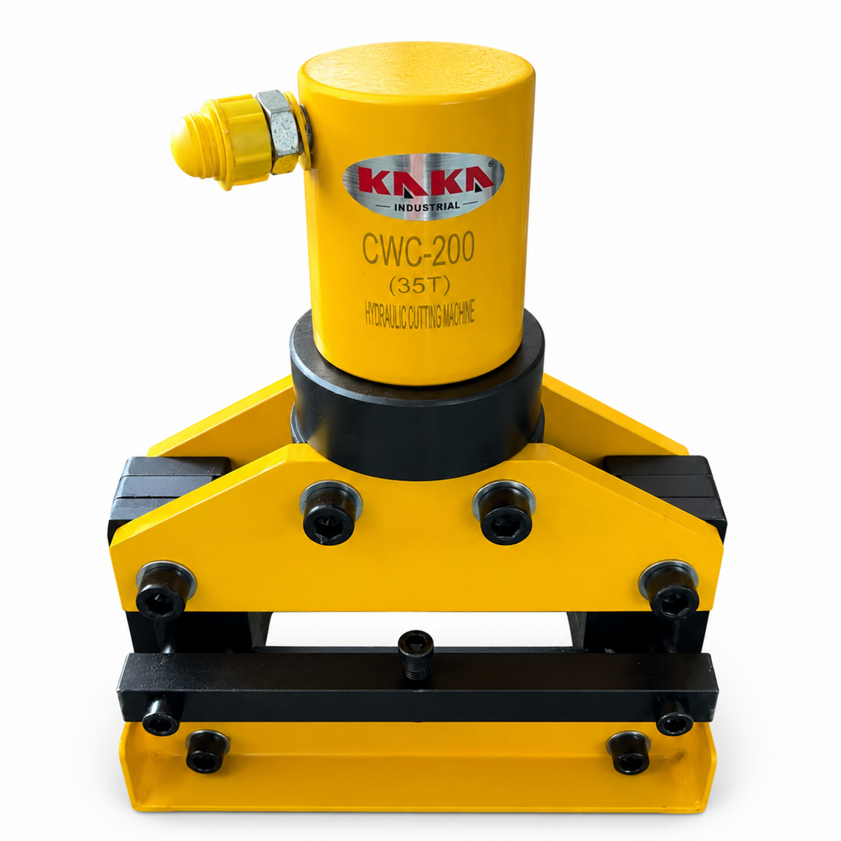 Hydraulic Busbar Cutter, 7.87 x 0.47 in 35 ton output with 1.77 in ram stroke For copper and aluminum busbar CWC200-35T